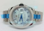 Copy Rolex Oyster Perpetual Day-Date Ice Blue Roman Dial Watch 36MM